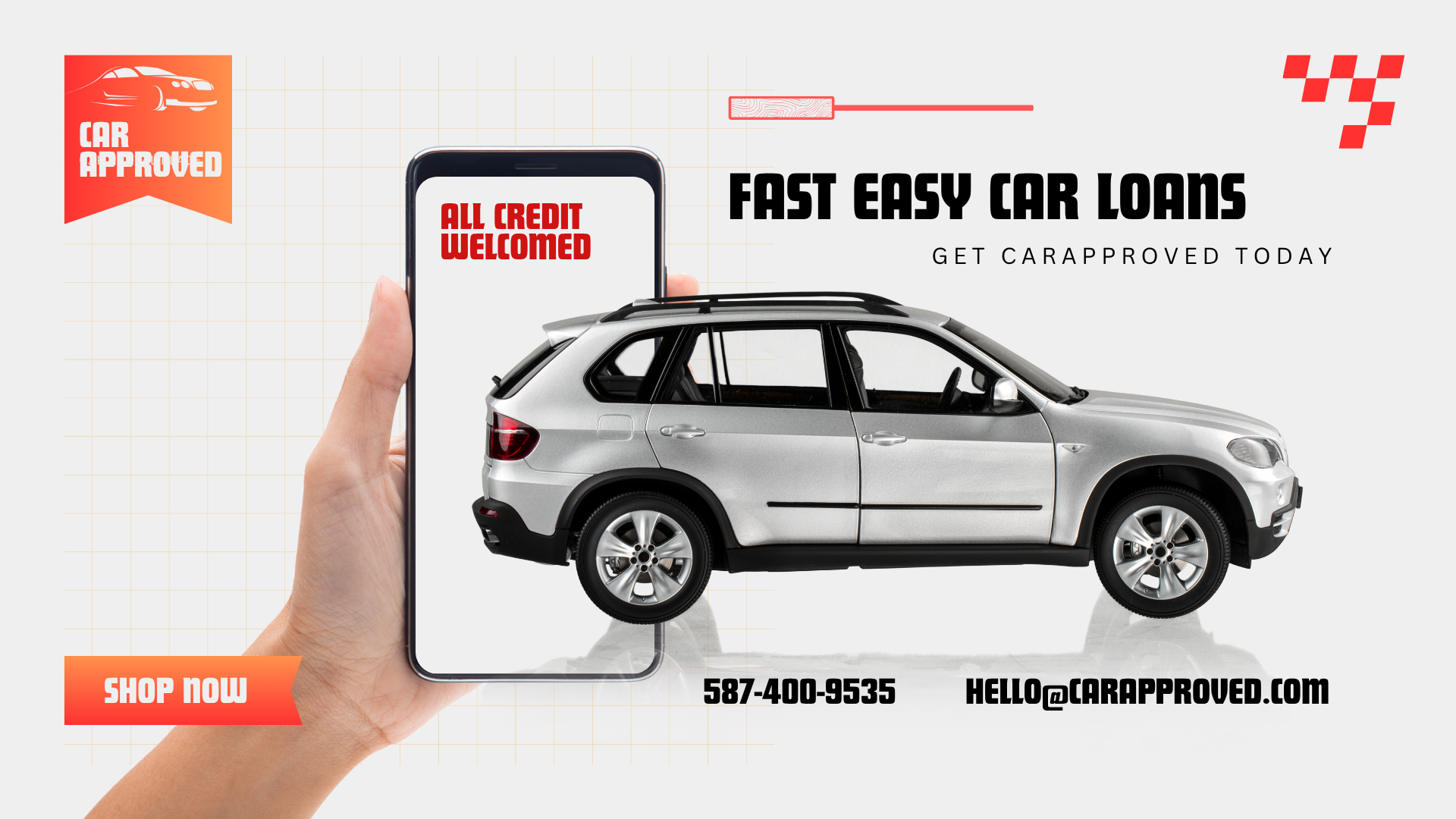 Red and Black Car Rental Business Slideshow Video (2)